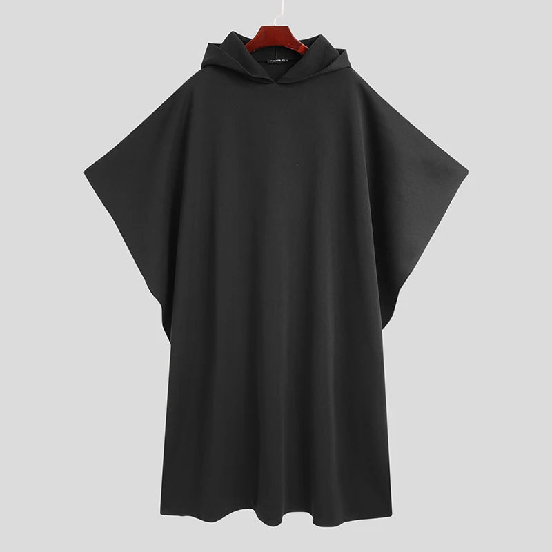 Poncho d'hiver long pour homme