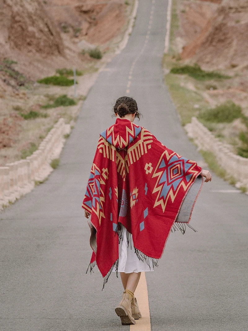 Poncho pour femme style Hippie & Boho