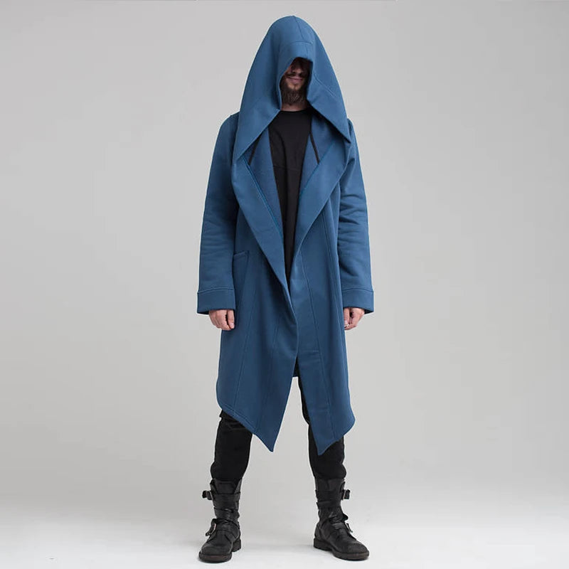 Poncho homme d'hiver long par-vent
