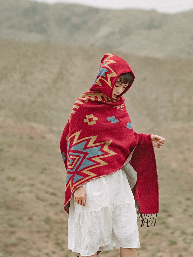 Poncho pour femme style Hippie & Boho