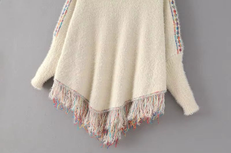 Poncho femme bohème maya