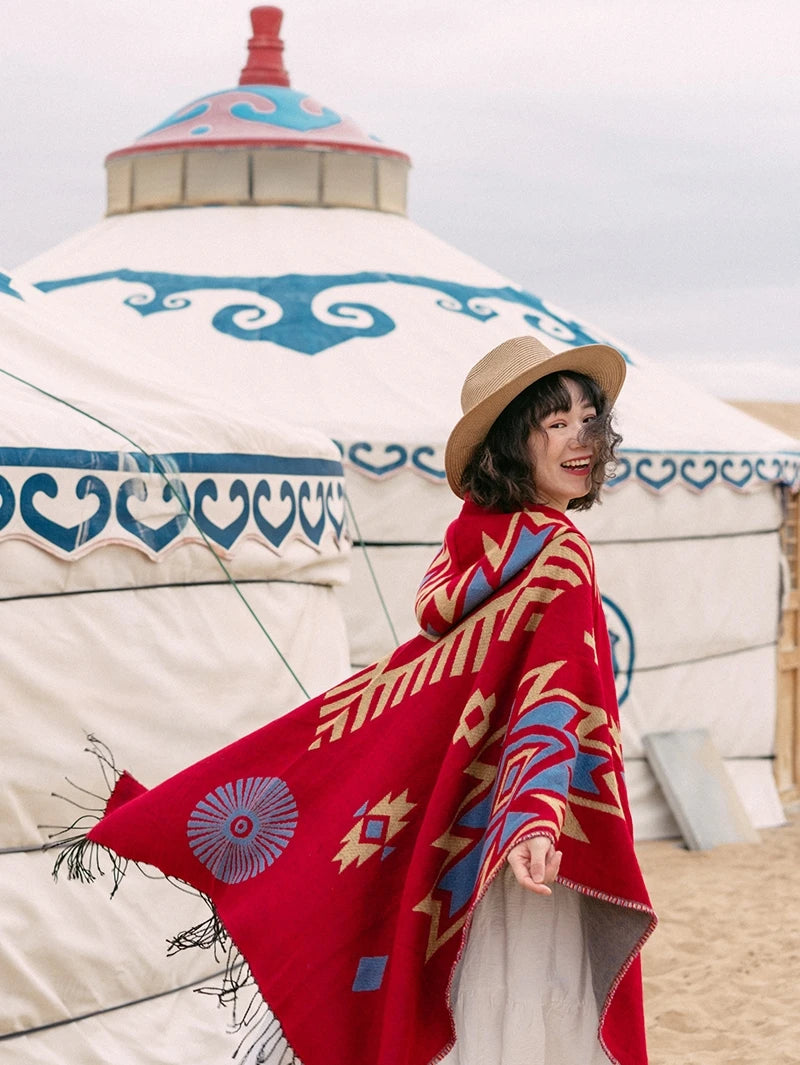 Poncho pour femme style Hippie & Boho
