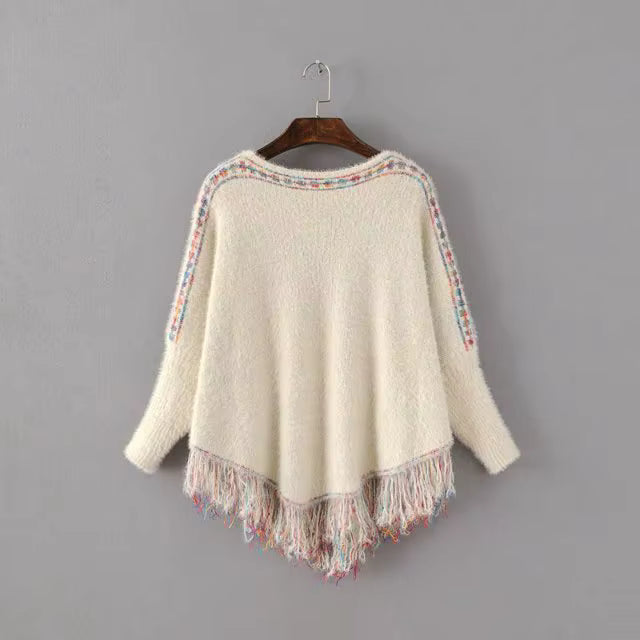 Poncho femme bohème maya