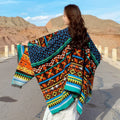 Poncho femme vintage bohème