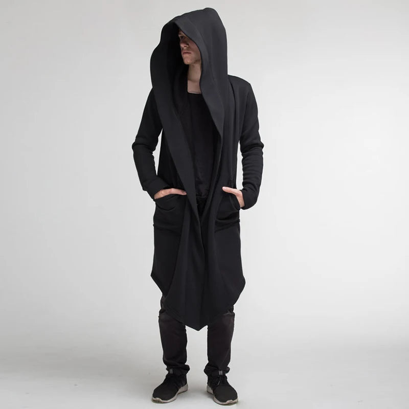 Poncho homme d'hiver long par-vent