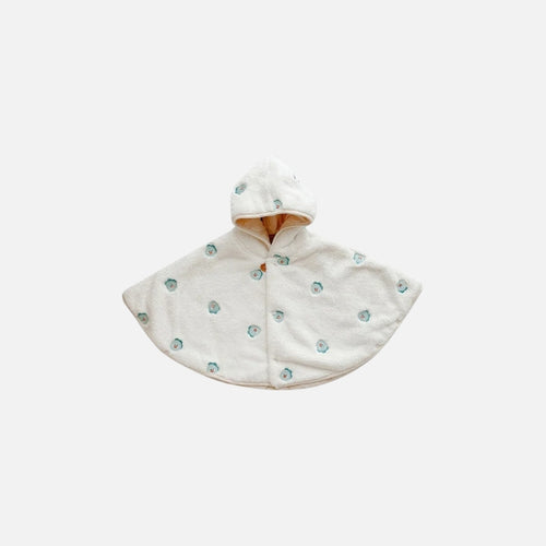 Poncho d'hiver pour bébé en coton