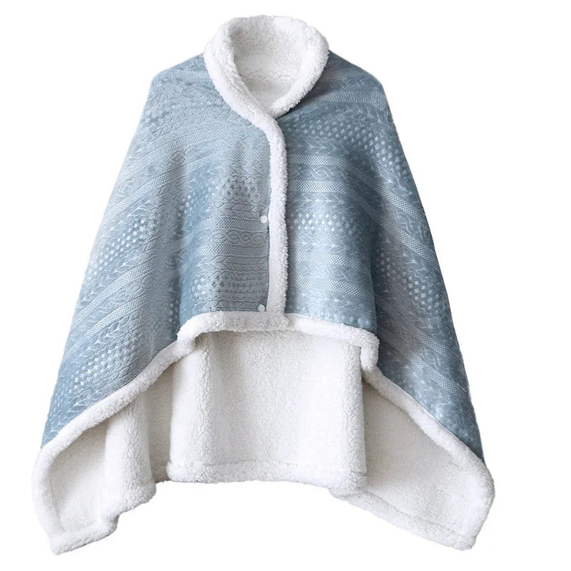 Poncho polaire court pour femme
