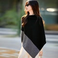 Poncho pour femme en Laine Mérinos véritable