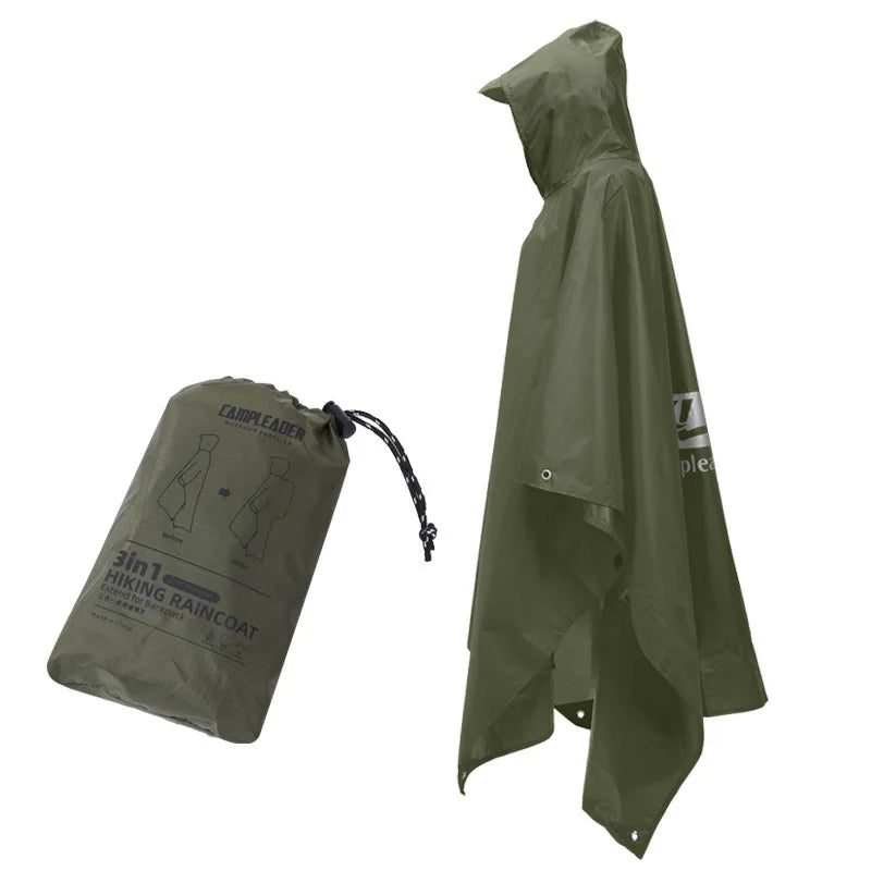 Poncho de pluie imperméable pour pêche et randonnée