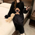 Poncho polaire noir super mignon pour femme