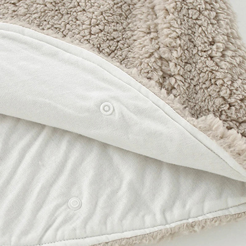 Poncho d'hiver ourson pour bébé