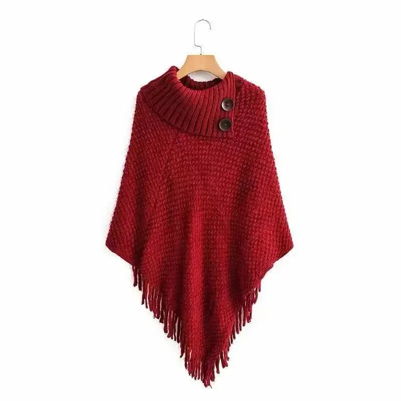 Poncho femme maillage boho