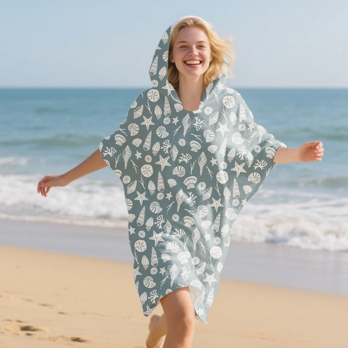 Poncho de plage ultra-absorbant pour homme et femme