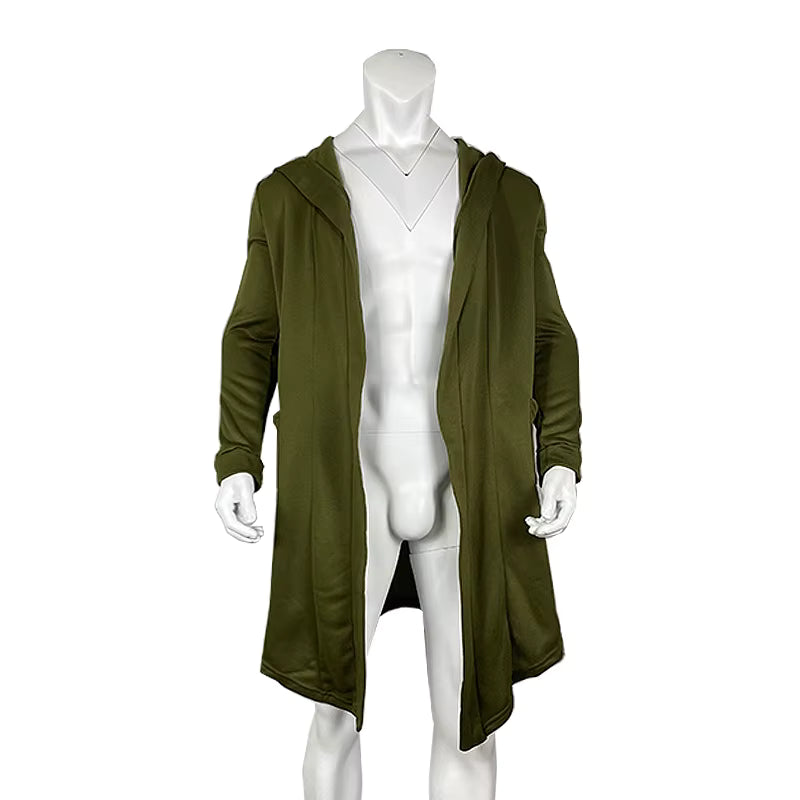 Poncho homme d'hiver long par-vent