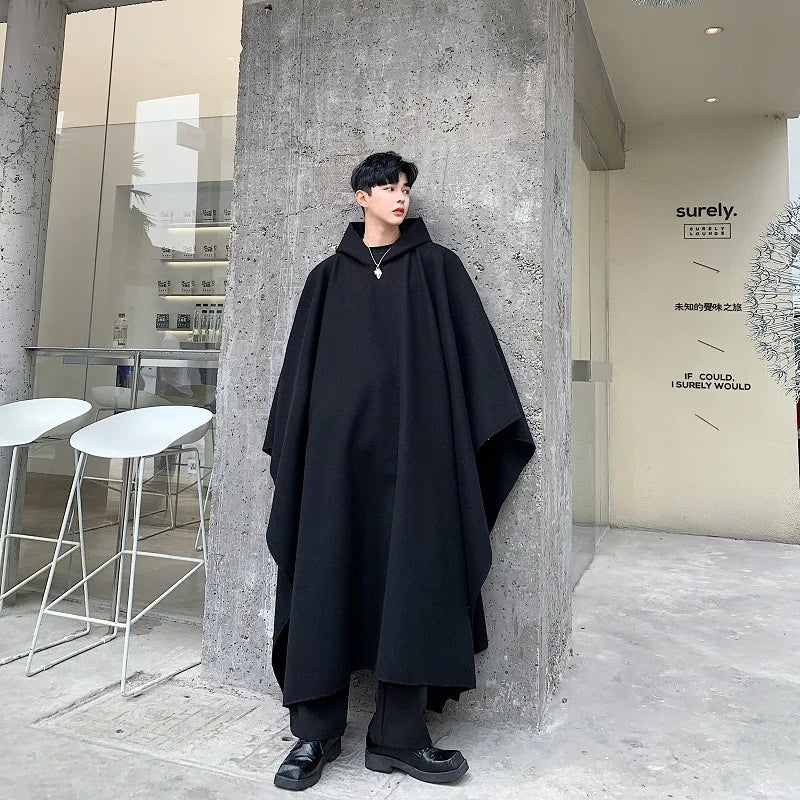 Poncho-cape pour homme
