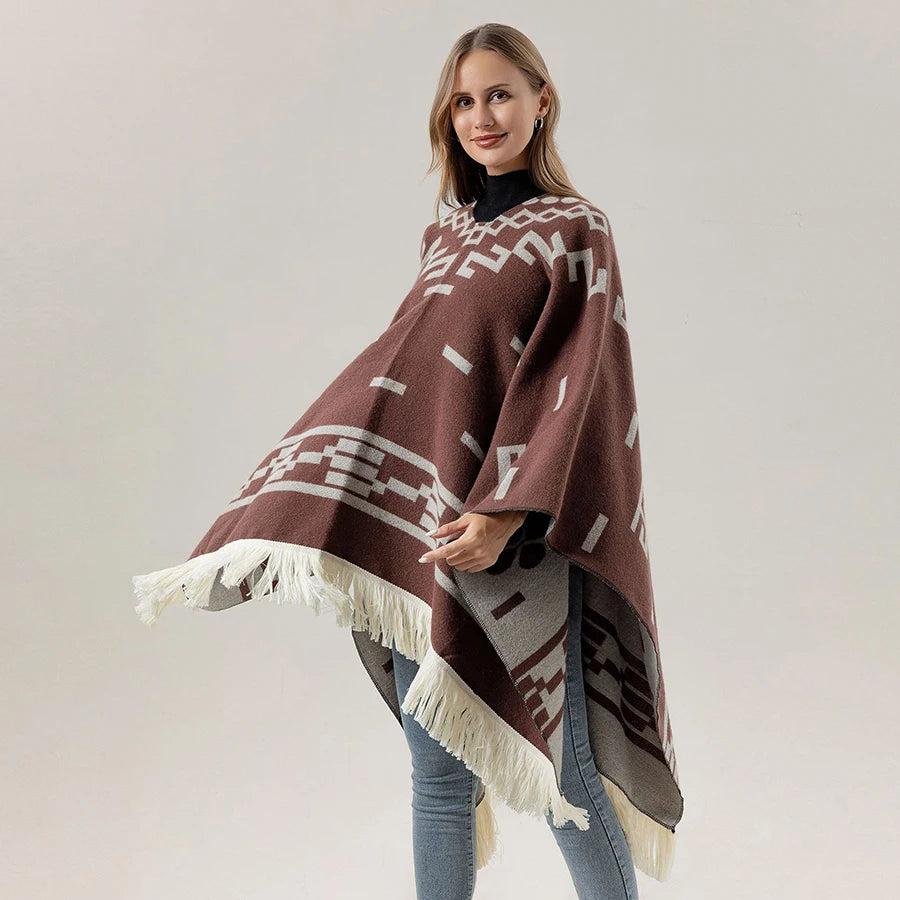 Poncho pour femme boho toute saison