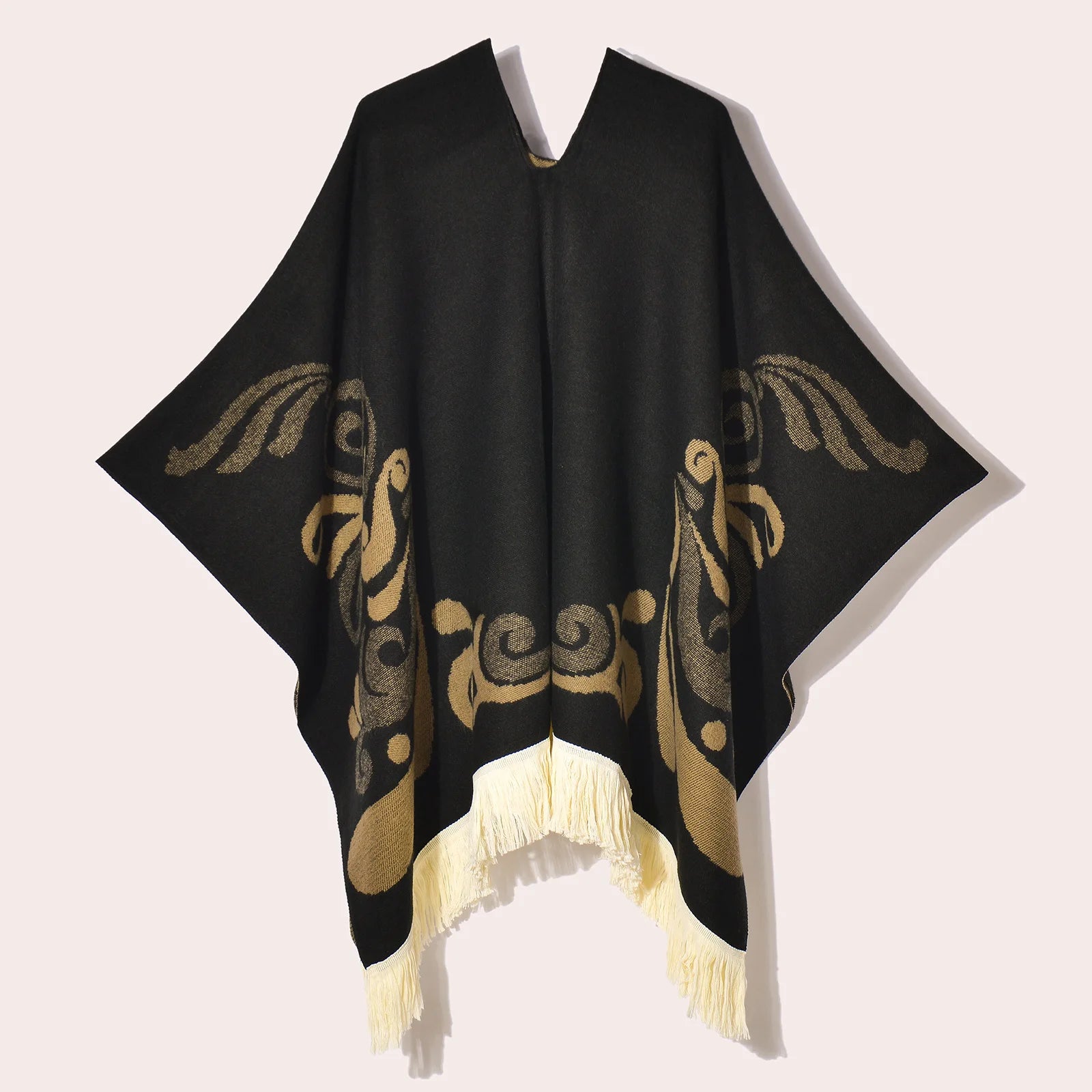 Poncho pour femme chaud style peruvien manta