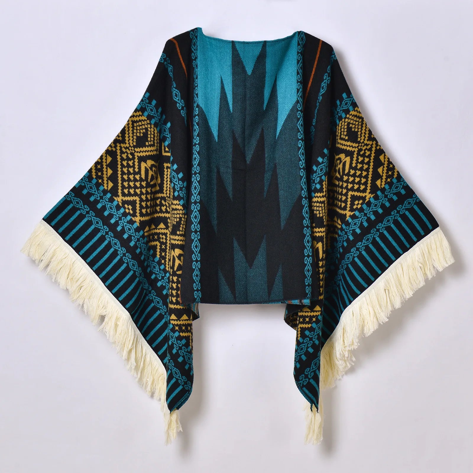 Poncho pour femme chaud style peruvien