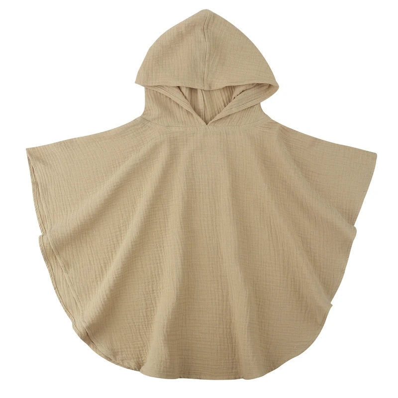 Poncho super absorbant de bain en coton pour bébé