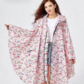Poncho pluie femme flamant rose