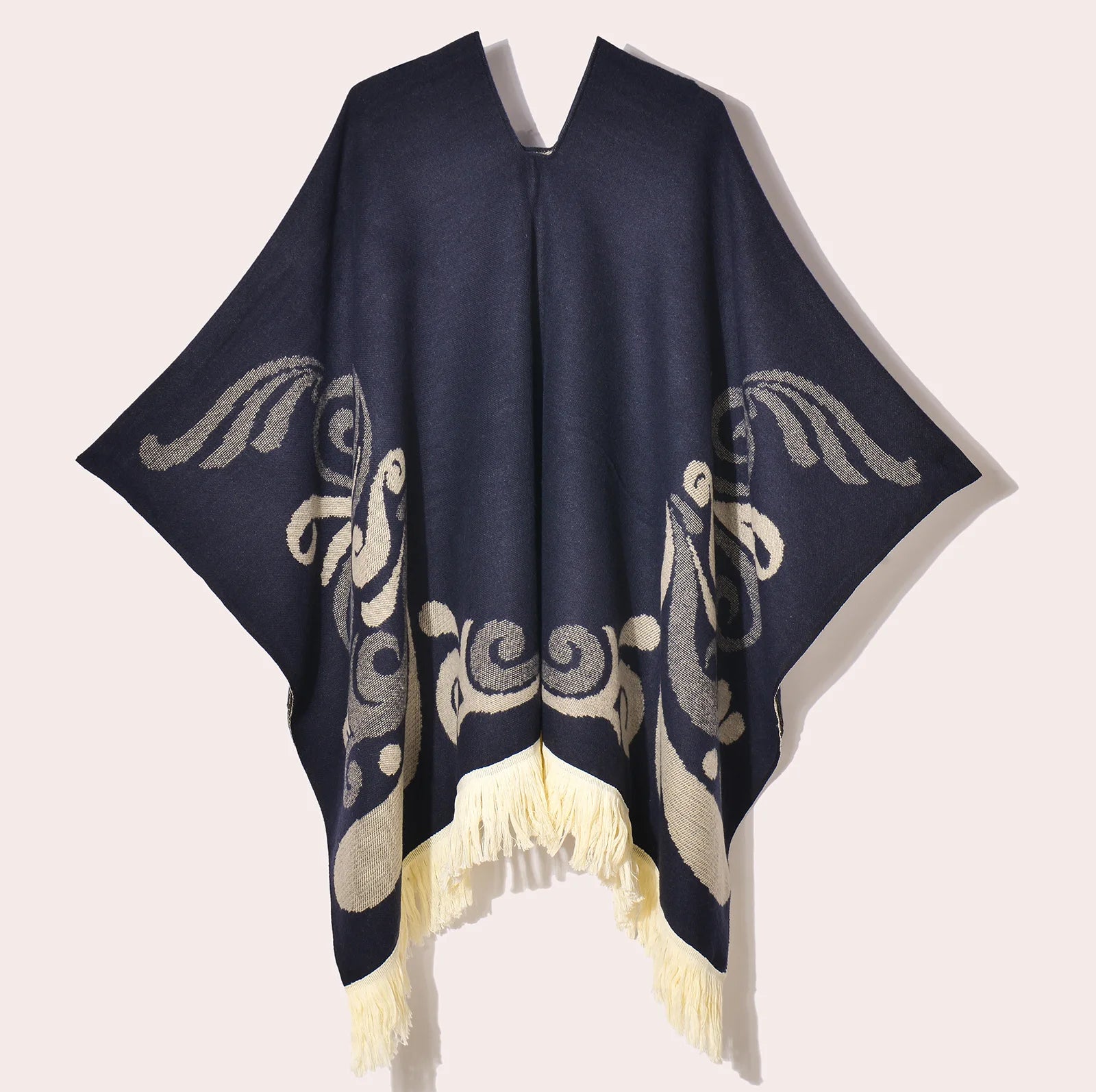 Poncho pour femme chaud style peruvien manta