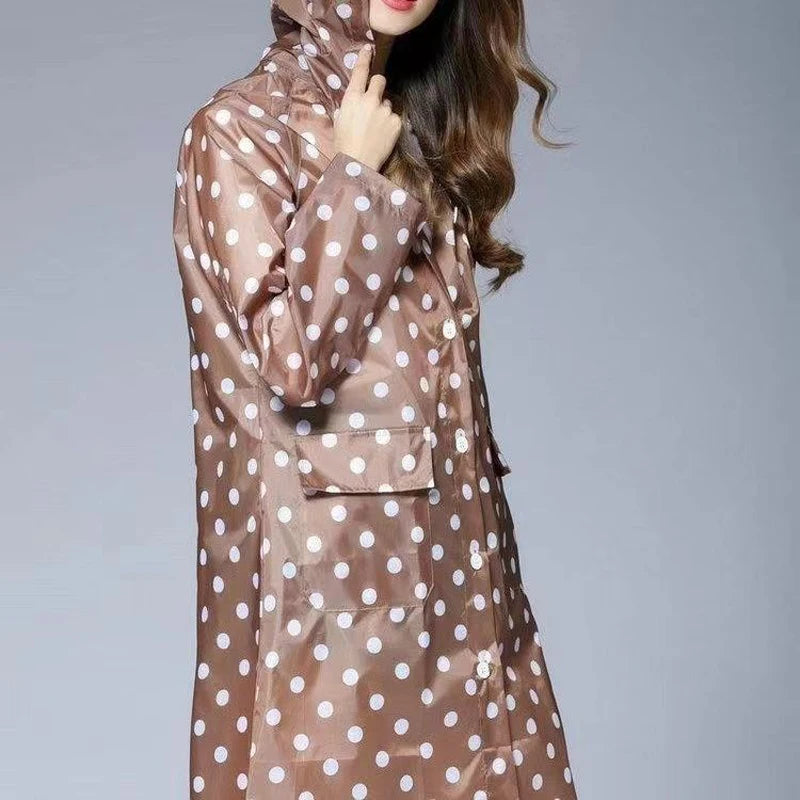 Poncho pluie femme à poids
