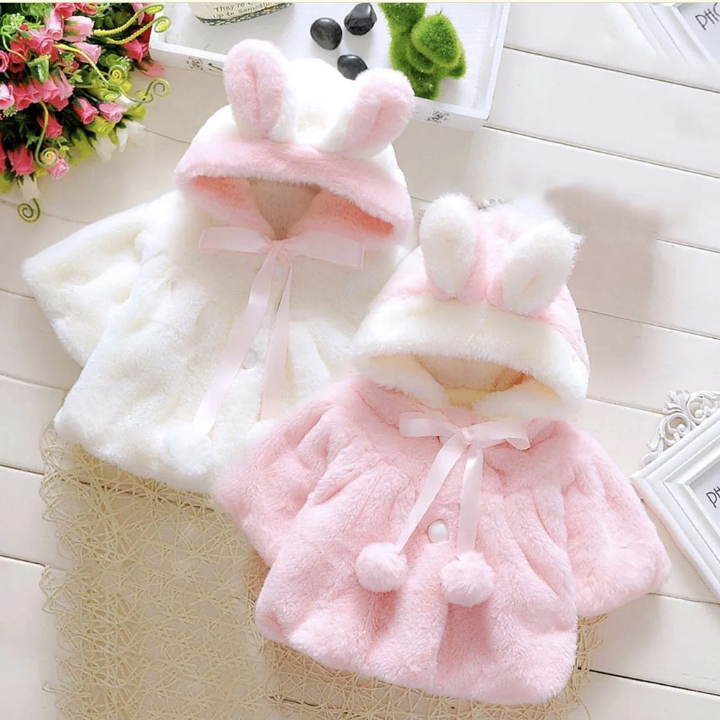 Poncho châle pour bébé en coton et polyester
