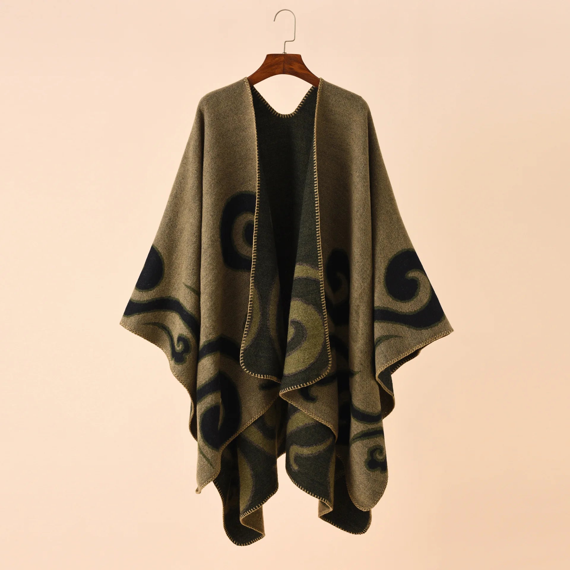 Poncho femme large