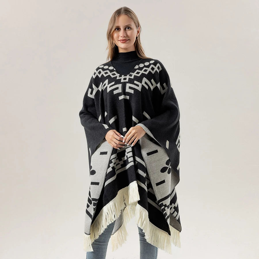 Poncho pour femme boho toute saison