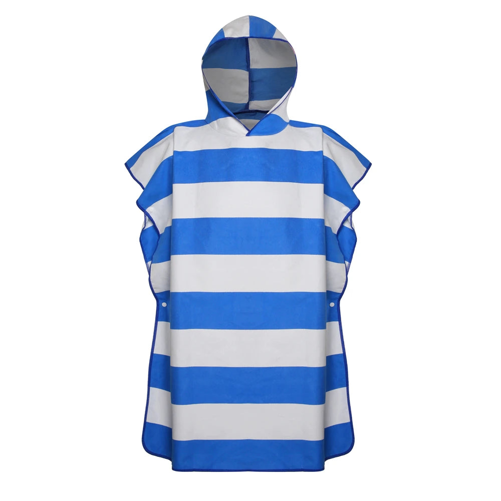 Poncho de surf rayé pour enfant