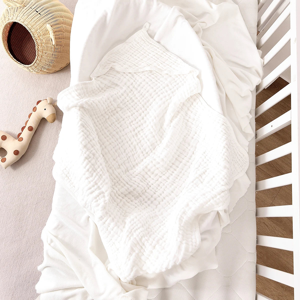 Poncho serviette de piscine en coton pour bébé