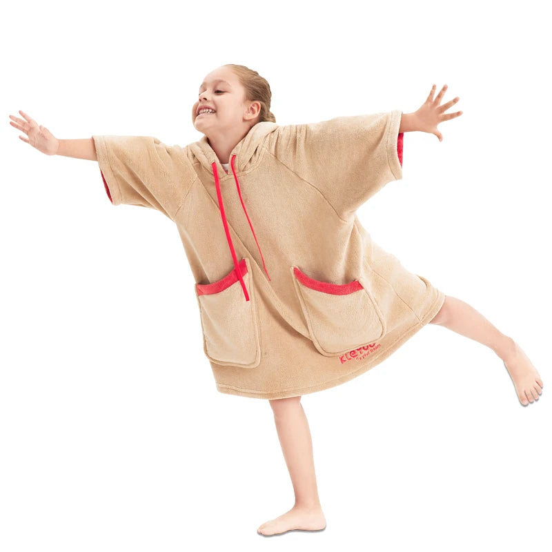 Poncho de bain et plage pour enfant de 2 à 12 ans