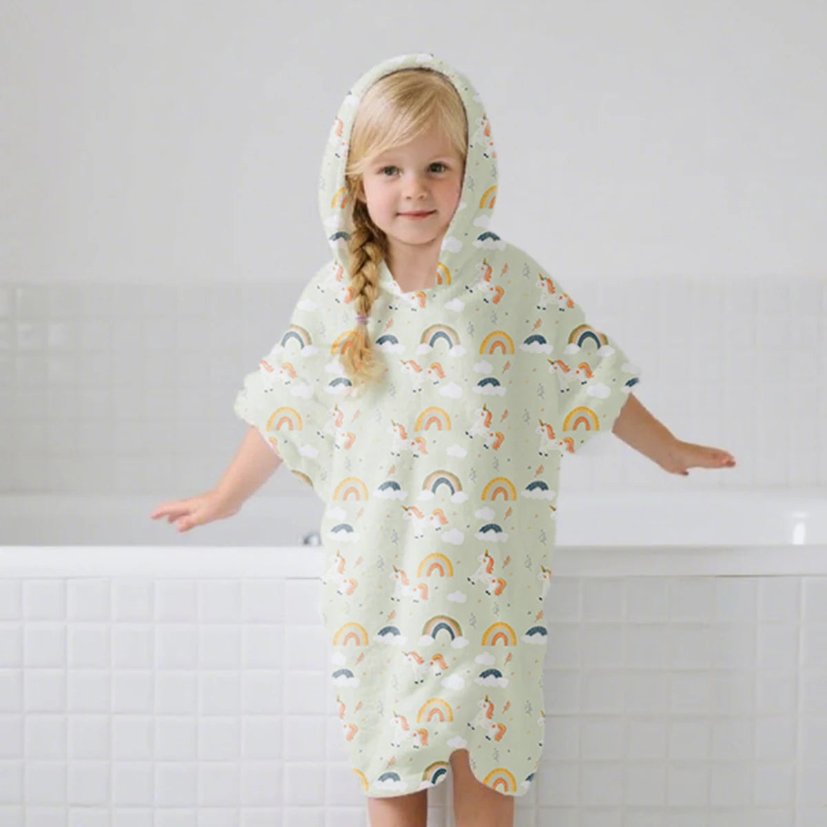 Poncho de plage ultra-absorbant pour enfant