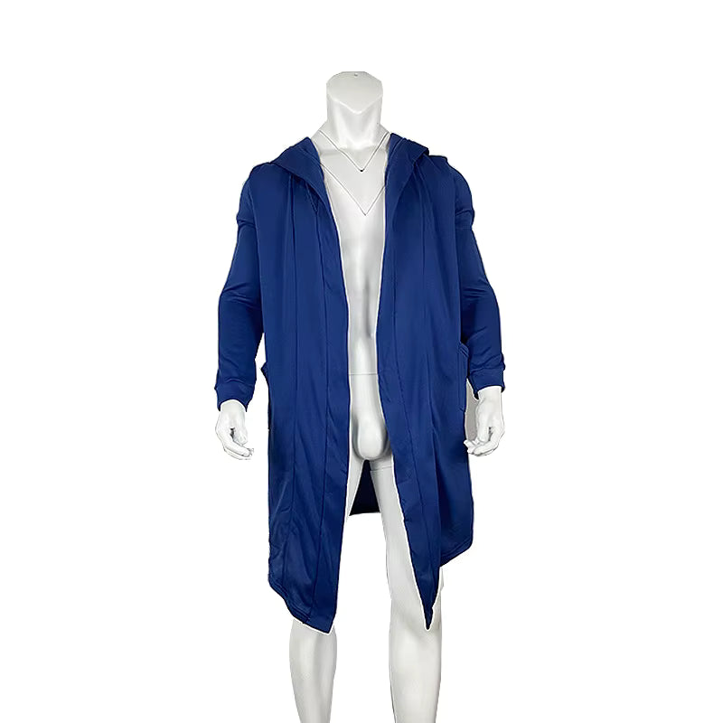 Poncho homme d'hiver long par-vent