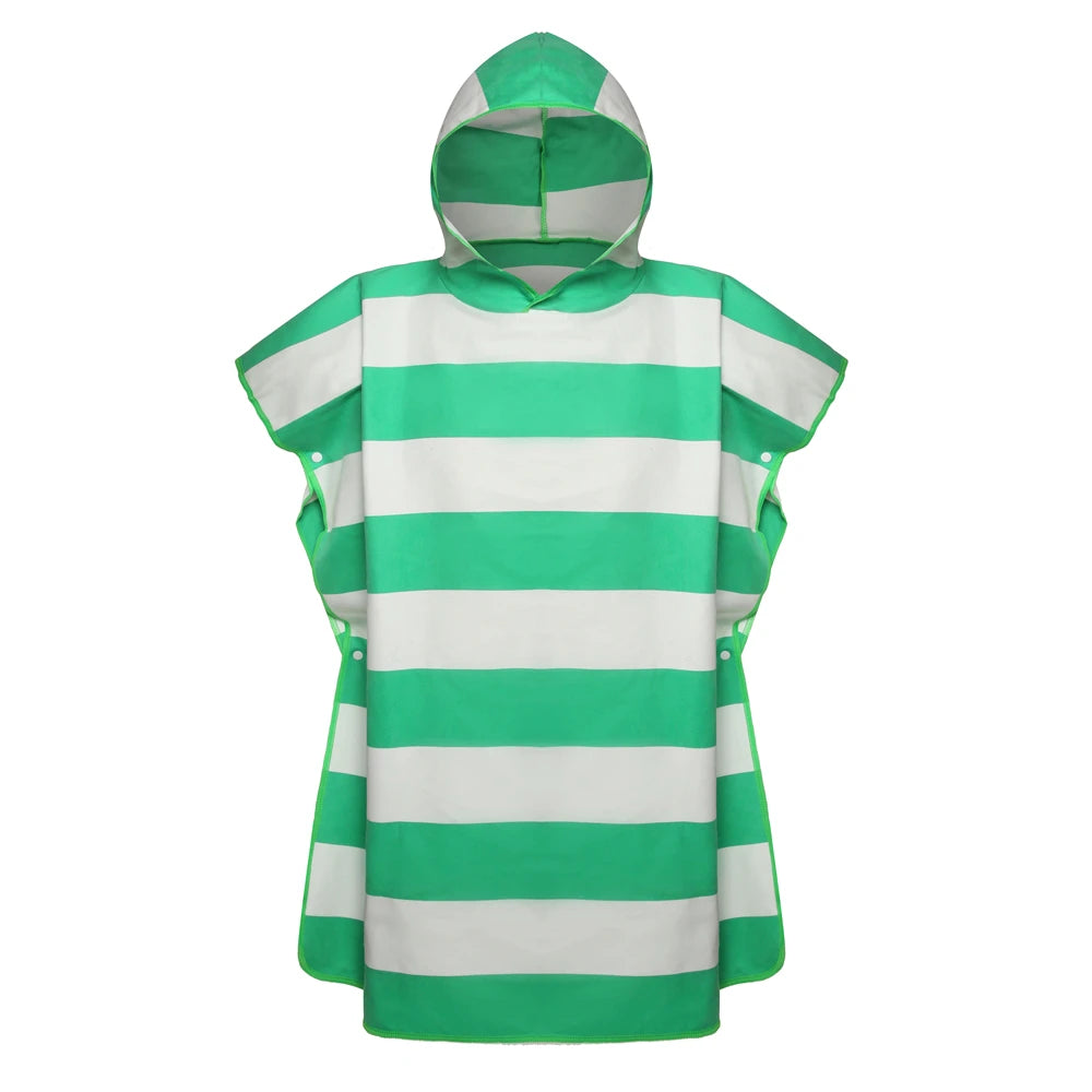 Poncho de surf rayé pour enfant