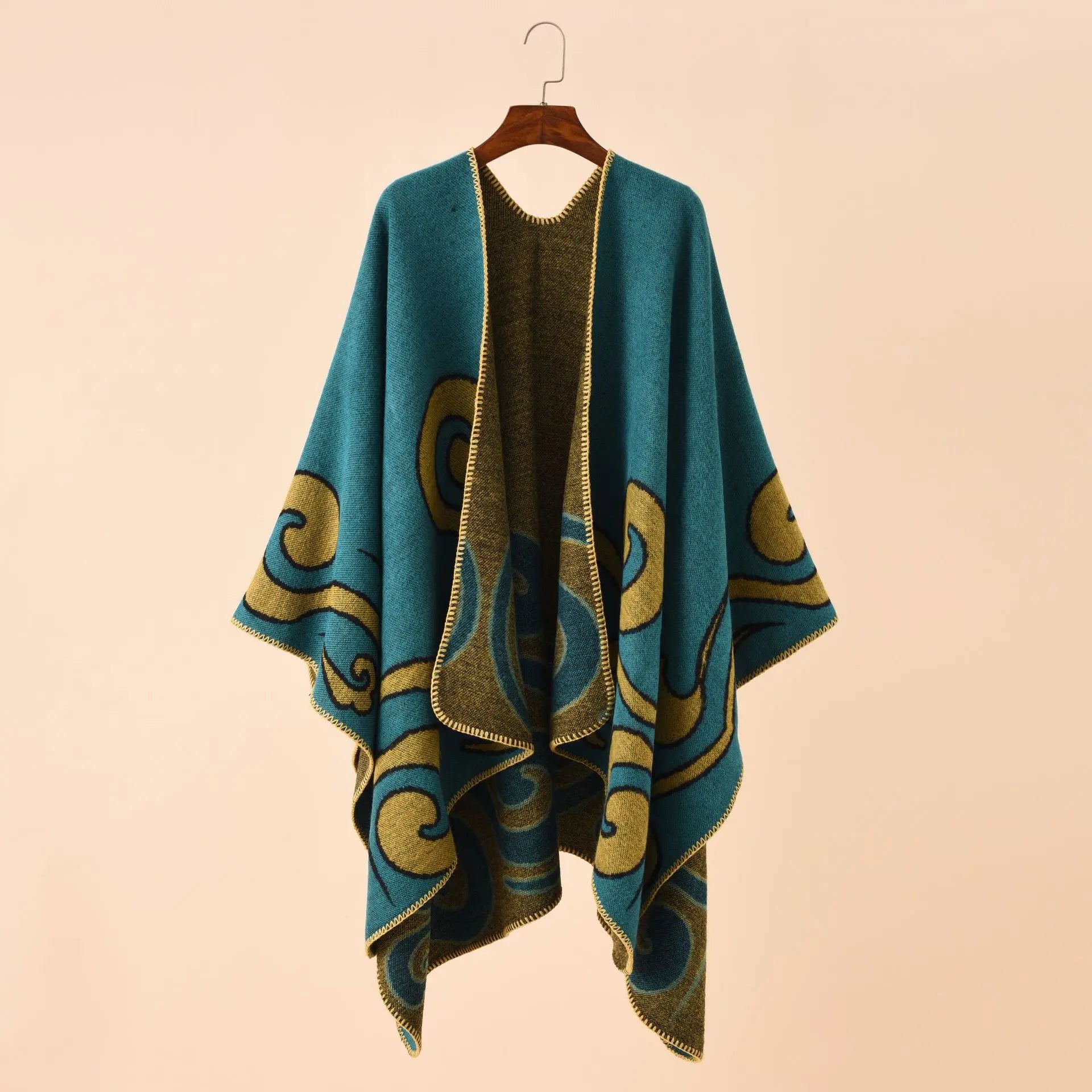 Poncho femme large