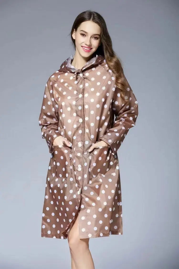 Poncho pluie femme à poids