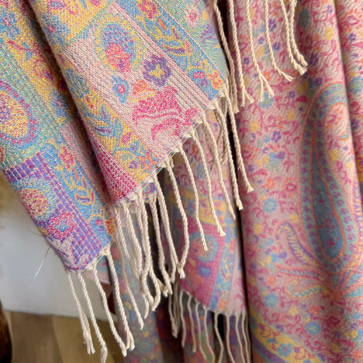 Poncho pour femme d'hiver long boho chic