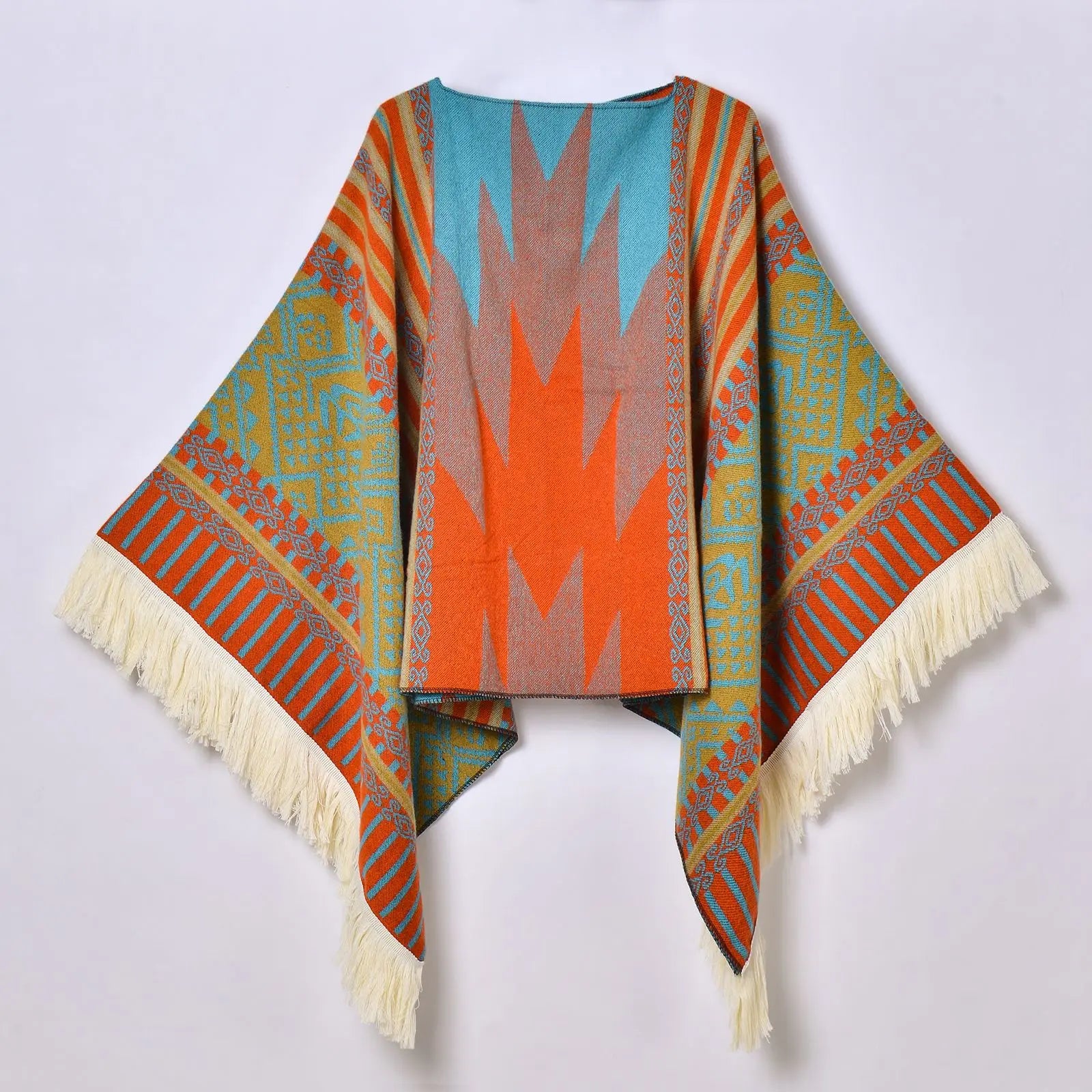 Poncho pour femme chaud style peruvien
