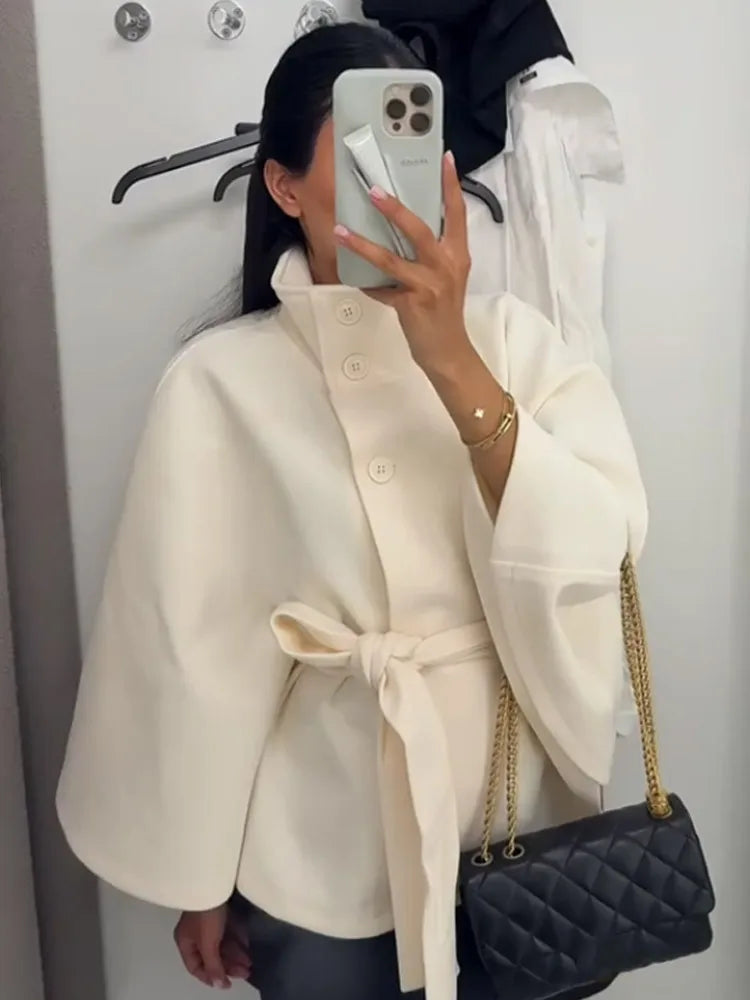 Poncho-cape chic pour femme