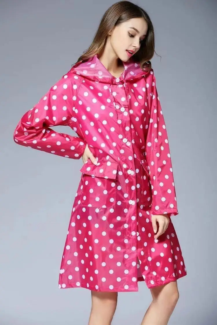 Poncho pluie femme à poids