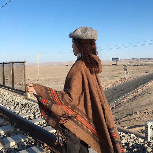 Poncho Cape pour femme boho