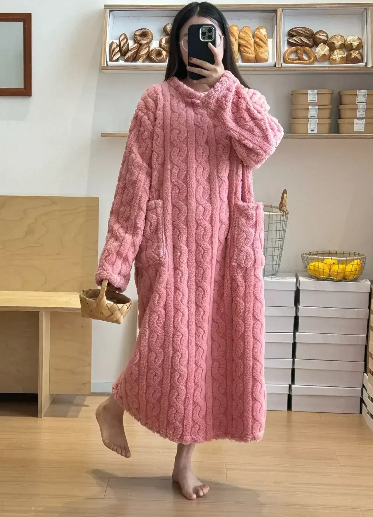 Poncho polaire chaud pour femme doux