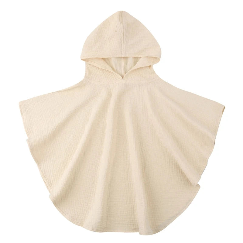Poncho super absorbant de bain en coton pour bébé
