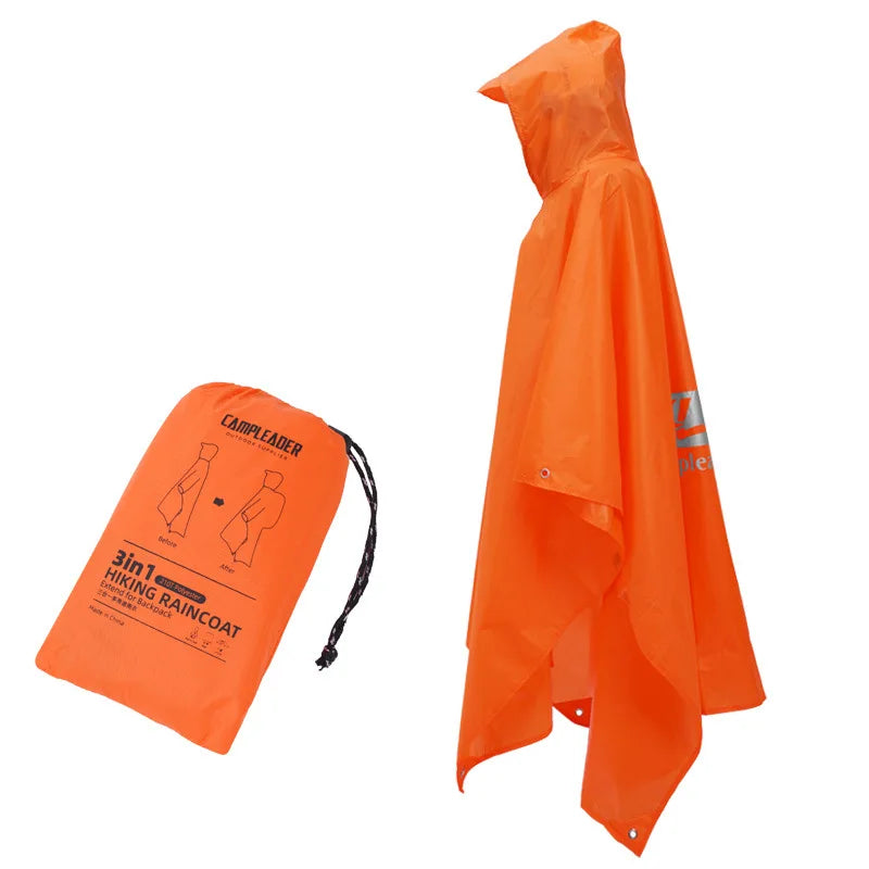 Poncho de pluie imperméable pour pêche et randonnée
