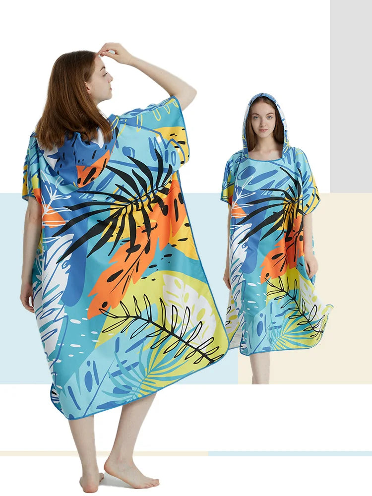 Poncho de surf en microfibre