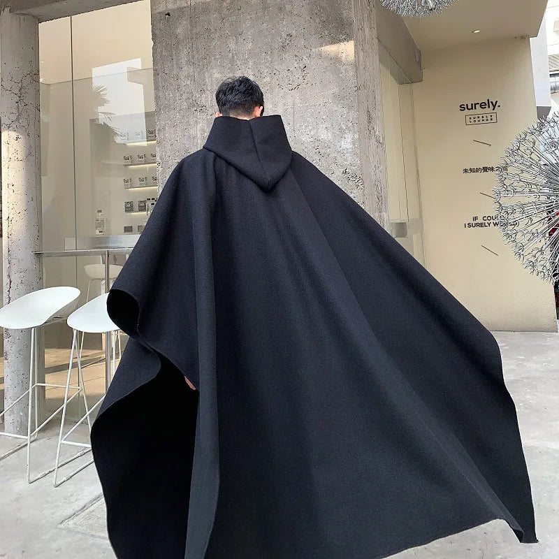 Poncho-cape pour homme