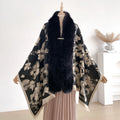Poncho pour femme épais long chic
