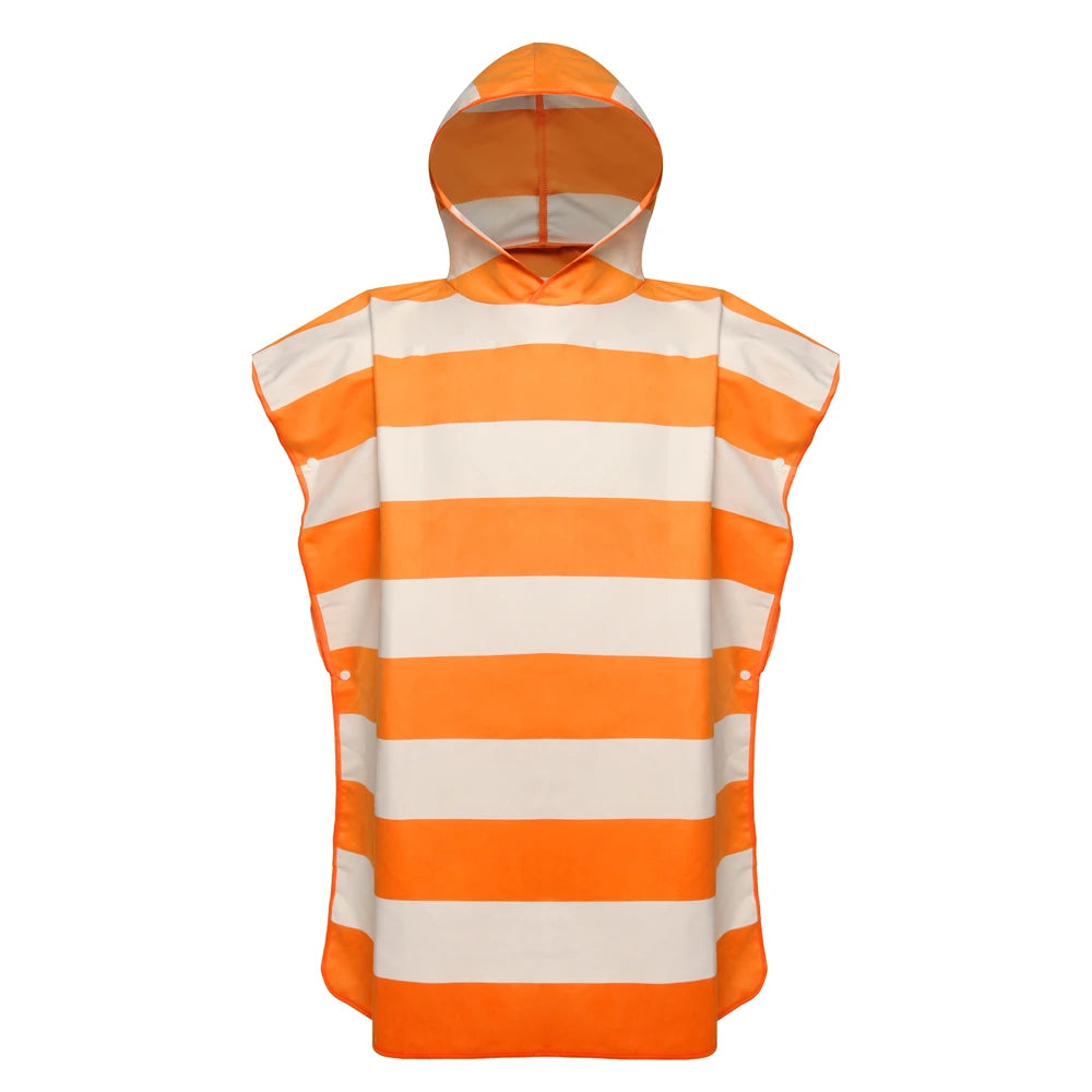 Poncho de surf rayé pour enfant