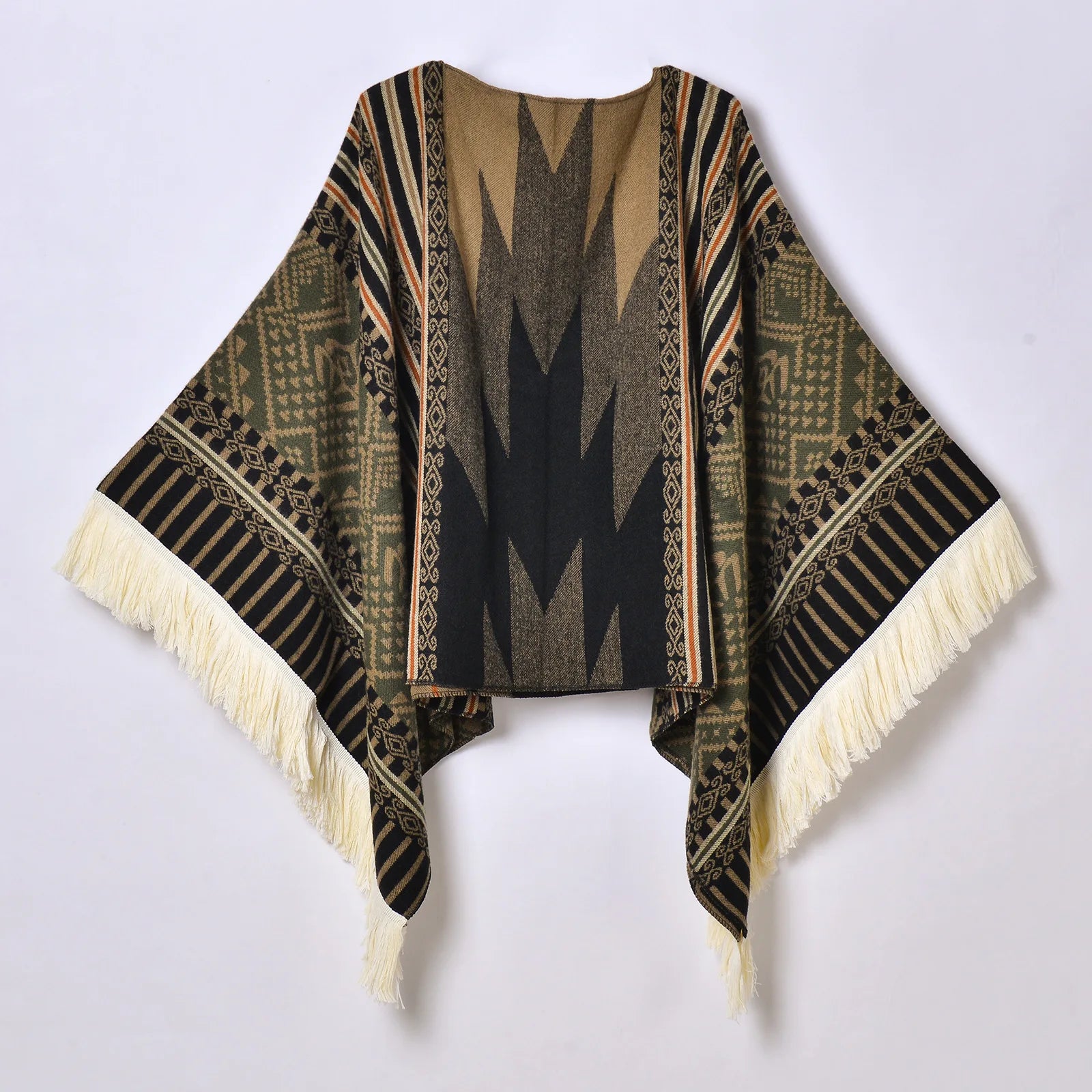 Poncho pour femme chaud style peruvien